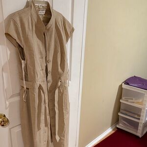 Calvin Klein Tan Midi Dress